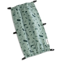 Croozer Sonnenschutz Kid Einsitzer Green Patterned, Grün