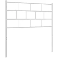 VidaXL Kopfteil Metall Weiß 75 cm
