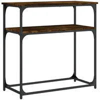 VidaXL Konsolentisch Räuchereiche 75x35,5x75 cm Holzwerkstoff