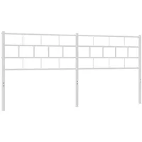 VidaXL Kopfteil Metall Weiß 180 cm
