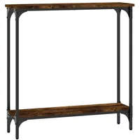 VidaXL Konsolentisch Räuchereiche 75x22,5x75 cm Holzwerkstoff