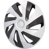 CARTREND Radzierblenden Flow 40 cm (16 Zoll) silber schwarz