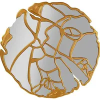 Kare Design Wandspiegel Wandspiegel Pieces Gold Ø100cm«, goldfarben