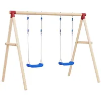 VidaXL Schaukelsitze mit Seilen 2 Stk. Blau 38x16 cm
