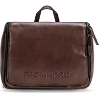 Farmhood Kulturbeutel Memphis Toiletry Bag Dark Brown