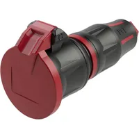 PCE PC Electric 24712-sr Schutzkontaktkupplung Gummi, PA6 250 V