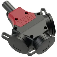 PCE 24311-sc 3fach-Kupplung Polyamid, Gummi fb Shutter Deckel mit