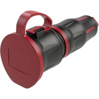 PCE 24731-sr Schutzkontaktkupplung DB fb LED IP54 rot Serie