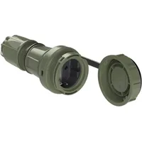 PCE Schutzkontaktkupplung ABS, PC 250V Bronze-Grün (matt) IP66, IP68