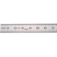 Helios Preisser Stahlmaßstab L.500mm rostfr.Stahl biegsam Teilung B=mm/1/2mm H.PREISSER