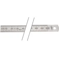 Helios-Preisser Stahlmaßstab 500 mm rostfrei biegsam