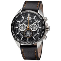 REGENT 11110943 Herrenuhr Chronograph mit Lederband