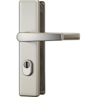 ABUS WET-Schutz-Drückergarnitur,Langschild KLS114 ZS,Profilzylinder gelocht,E72,ALU