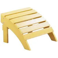 Beliani Fußhocker Gelb 43x50x34