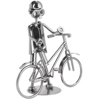 Brubaker Schraubenmännchen Fahrrad - Handarbeit Eisenfigur Metallmännchen - Metallfigur