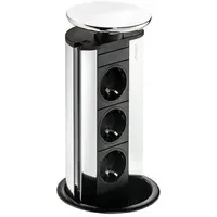 Evoline (schulte) Schuko-Steckdose Port 1 Silberfarbig
