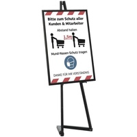 Update displays Staffelei schwarz