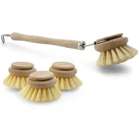 Novaliv Set Spülbürste Naturfibre Holz 4 St.