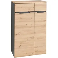 Innostyle Aktenschrank Memphis Holzoptik Eiche Artisan / Graphit