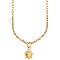 Cai Kette mit Anhänger 925 Sterling Silber gelb