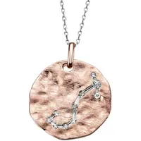 Goldmaid Kette mit Anhänger rot / Silber