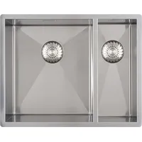 Caressi Minimalistisches Spülbecken CAPP3415R6R0 55 x 44 cm, Küchenspüle