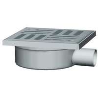 Marley Bad-Ablauf DN 50 Abgang waagerecht, Rost 15 x