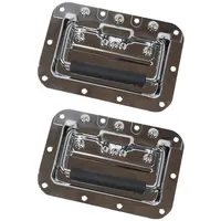 HMF 14992-09 Klappgriff 2er Set, Einbauschale Gefedert, 16 x