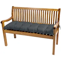 TexDeko Bankauflage 110 x 40 x 8 cm grau