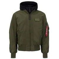 Alpha Industries Ma-1 D-tec Jacke Darkgreen / Black 2XL