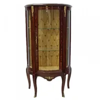 Casa Padrino Barock Vitrine Model Mahagonibraun - Vitrinenschrank -