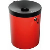 Tkg Rondo Maxi Wandaschenbecher rot abschließbar