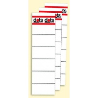 Dots Einsteck-Rückenschilder weiß für 8,0 cm Rückenbreite