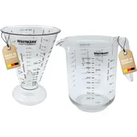 Westmark Set, 2-tlg.: 1 Messkanne + 1 Messbecher mit