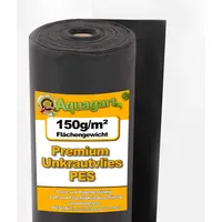 Aquagart 285m2 Gartenvlies Unkrautvlies 150g 1,5m breit