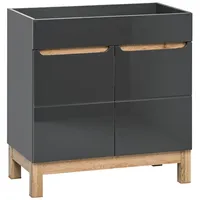 Lomadox - Waschtischunterschrank 80 cm SOLNA-56 inkl. Standfüßen, Hochglanz