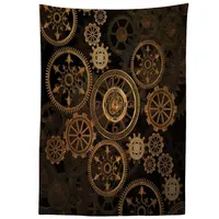 ABAKUHAUS Steampunk Tischdecke, Räder Dunkle Schatten, Pflegeleicht mit Modernster