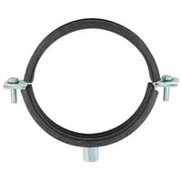Tecuro Schraub-Rohrschelle 48-53 mm, M10 Anschlussgewinde, verzinkt mit Schallschutzeinlage
