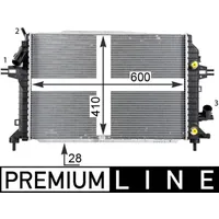 Mahle CR 1857 000P Kühlmittelkühler PREMIUM LINE