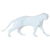Casa Padrino Luxus Deko Figur Panther Weiß 26 x