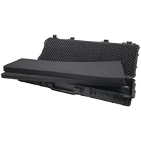 HMF ODK200 Outdoor-Waffenkoffer, Gewehrkoffer mit Rasterschaumstoff, 113 x 42