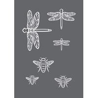 Rayher Schablone Insekten 1 St. grau