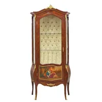 Casa Padrino Barock Vitrine Model Mahagoni Braun / Gold