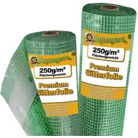 Aquagart 15m Gitterfolie, Gartenfolie, Gewächshausfolie, Frühbeetfolie 1,5m breit