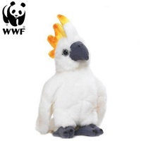 WWF Plüschtier Kakadu Papagei (mit Sound, 14cm) lebensecht Kuscheltier