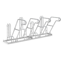 Wsm Fahrrad-Anlehnparker einseitig, verzinkt L 2000 mm, 4 Plätze