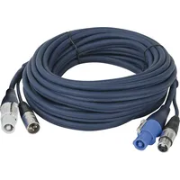 DAP AUDIO Showtec powerCON/XLR M powerCON/XLR F, 1.5m blau