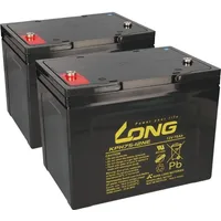 KungLong Ersatzakku Optimus 2 12V 75000 mAh 2 St.