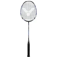 Victor Badmintonschläger V-4000 Wave Tech (88g/kopflastig/mittel) schwarz/blau - besaitet