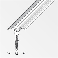 Alfer Übergangs-Profil und Dübel-System 0.9 m, 33 mm, Alu,